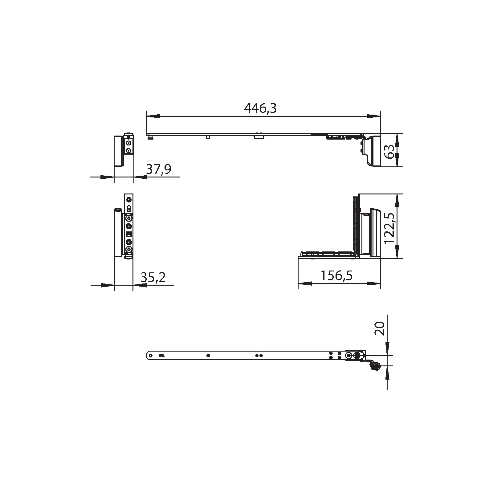 Winkhaus Garnitur FXL.20-9.RS.F9