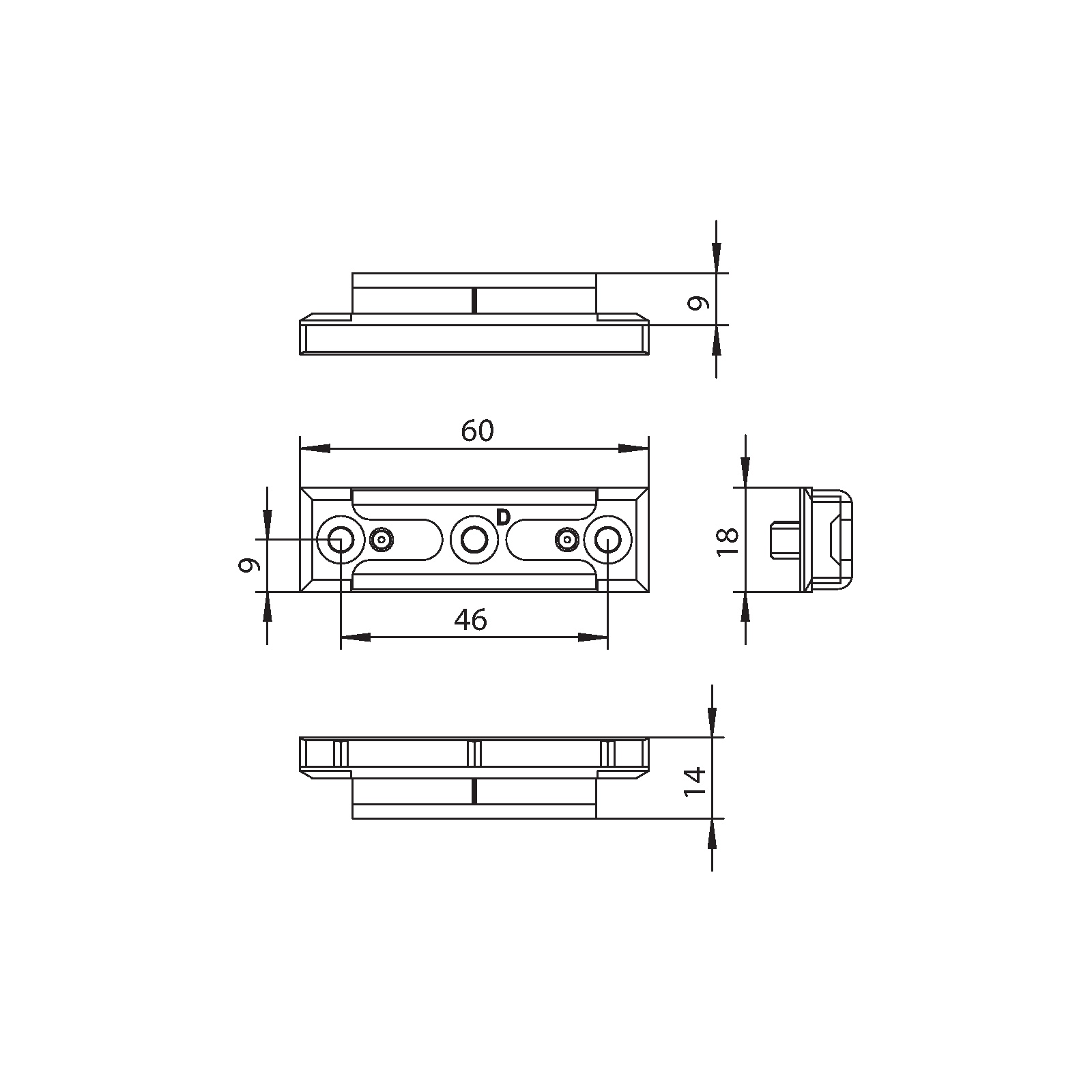 Winkhaus Sicherheitsschließblech SEF1/125 UF SL
