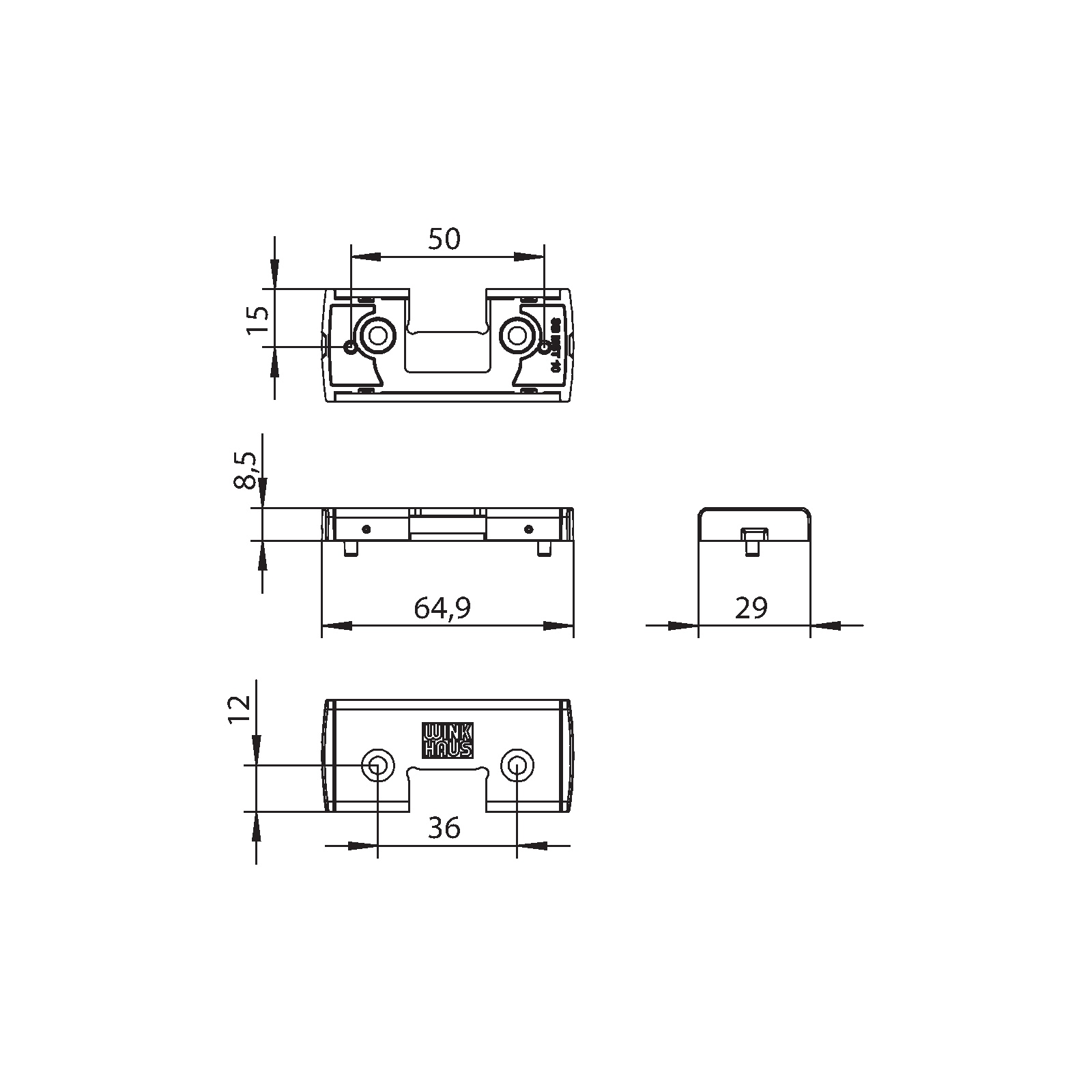 Winkhaus Schließblech Mittelstoß PPAS.10