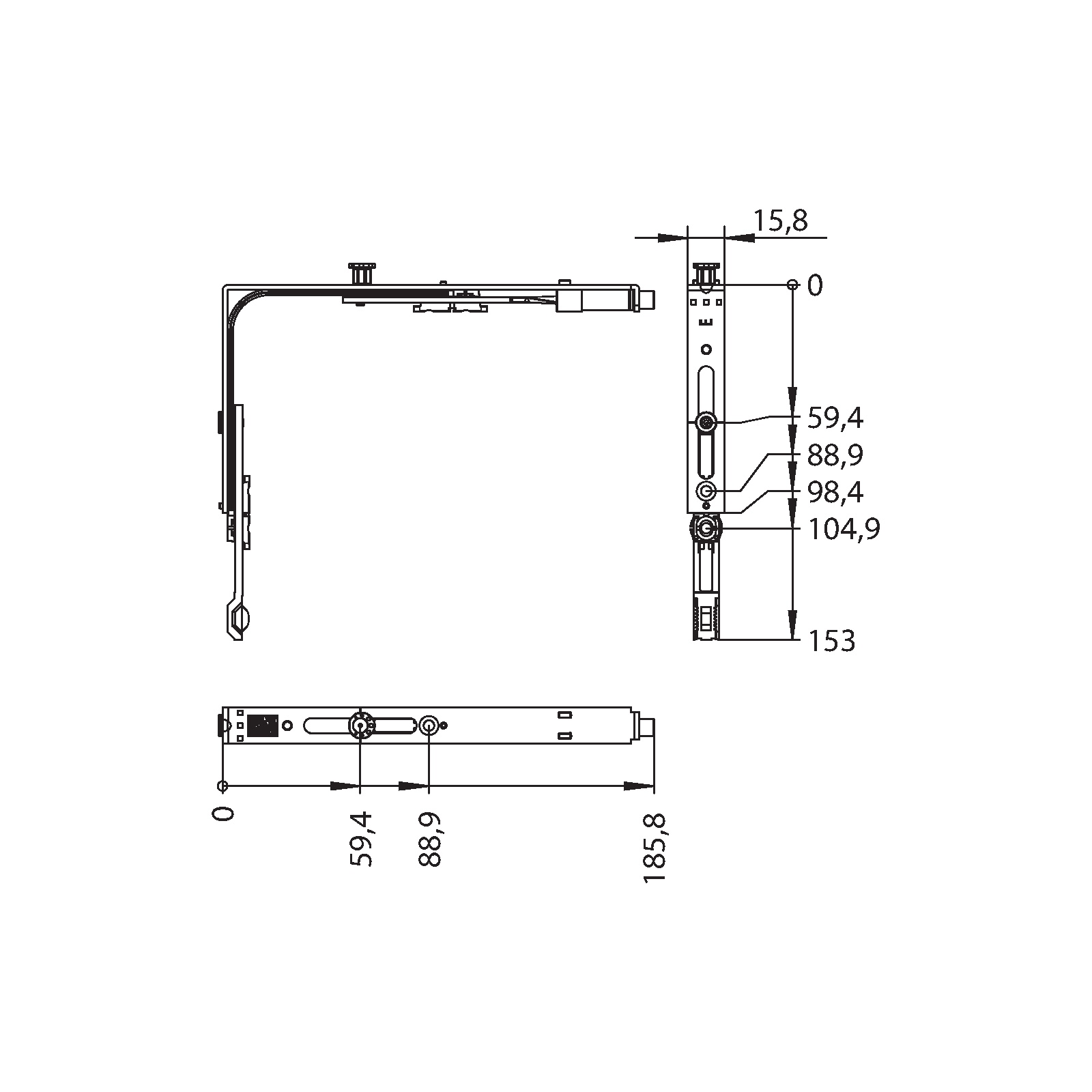 Winkhaus Eckumlenkung E1.W.FB-GV
