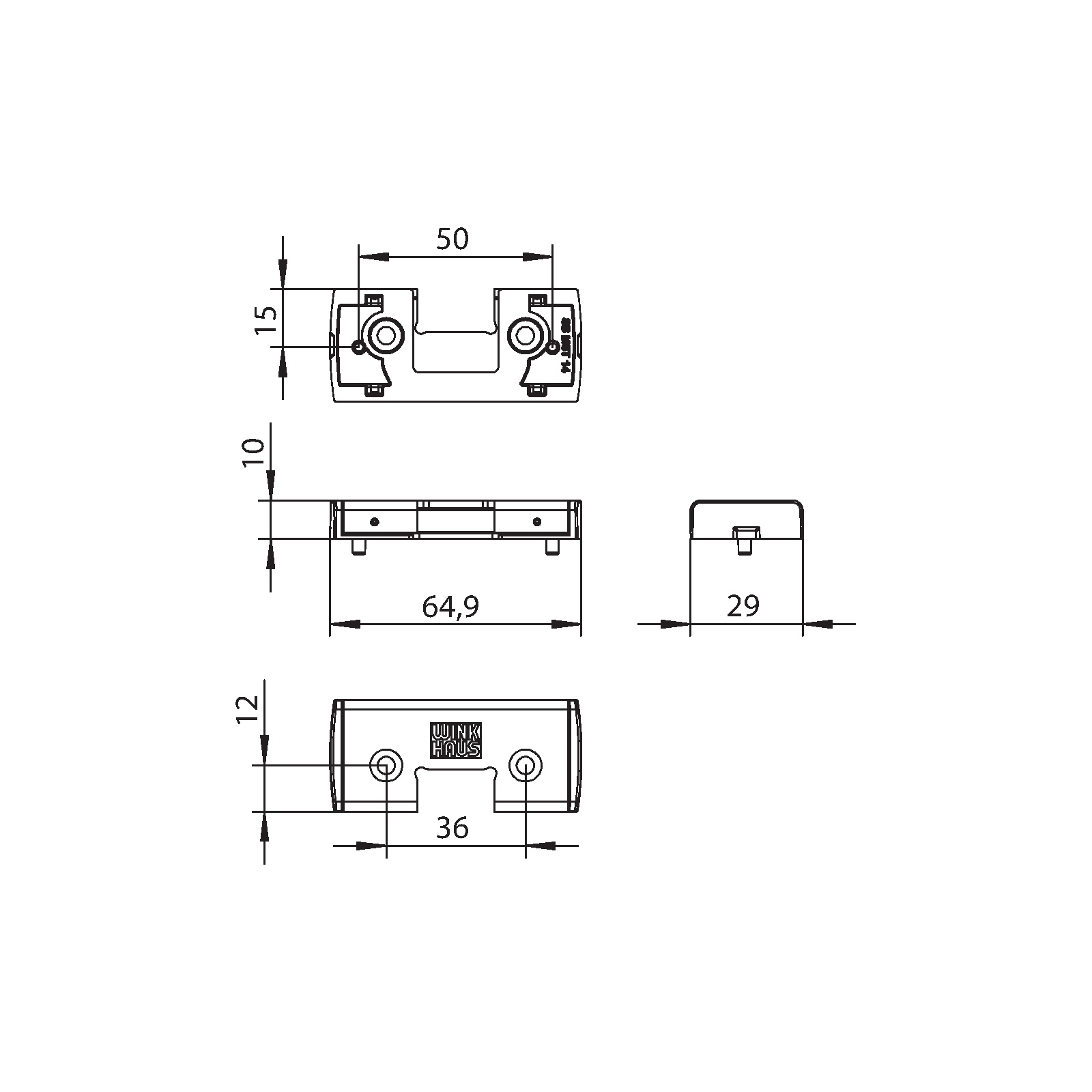 Winkhaus Schließblech Mittelstoß PPAS.14