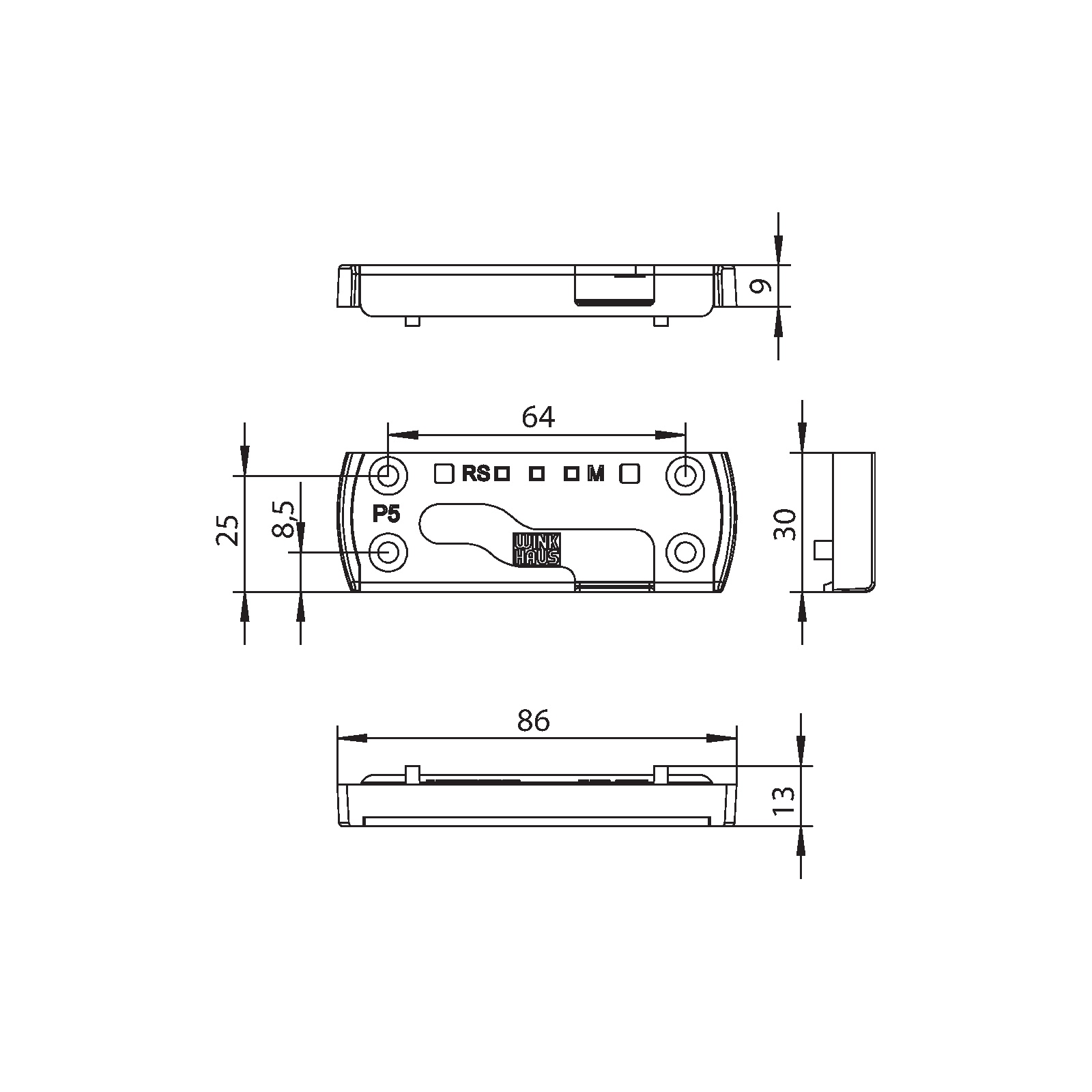Winkhaus Sicherheitsschließblech SBS.K.PAD.360.P5.RS