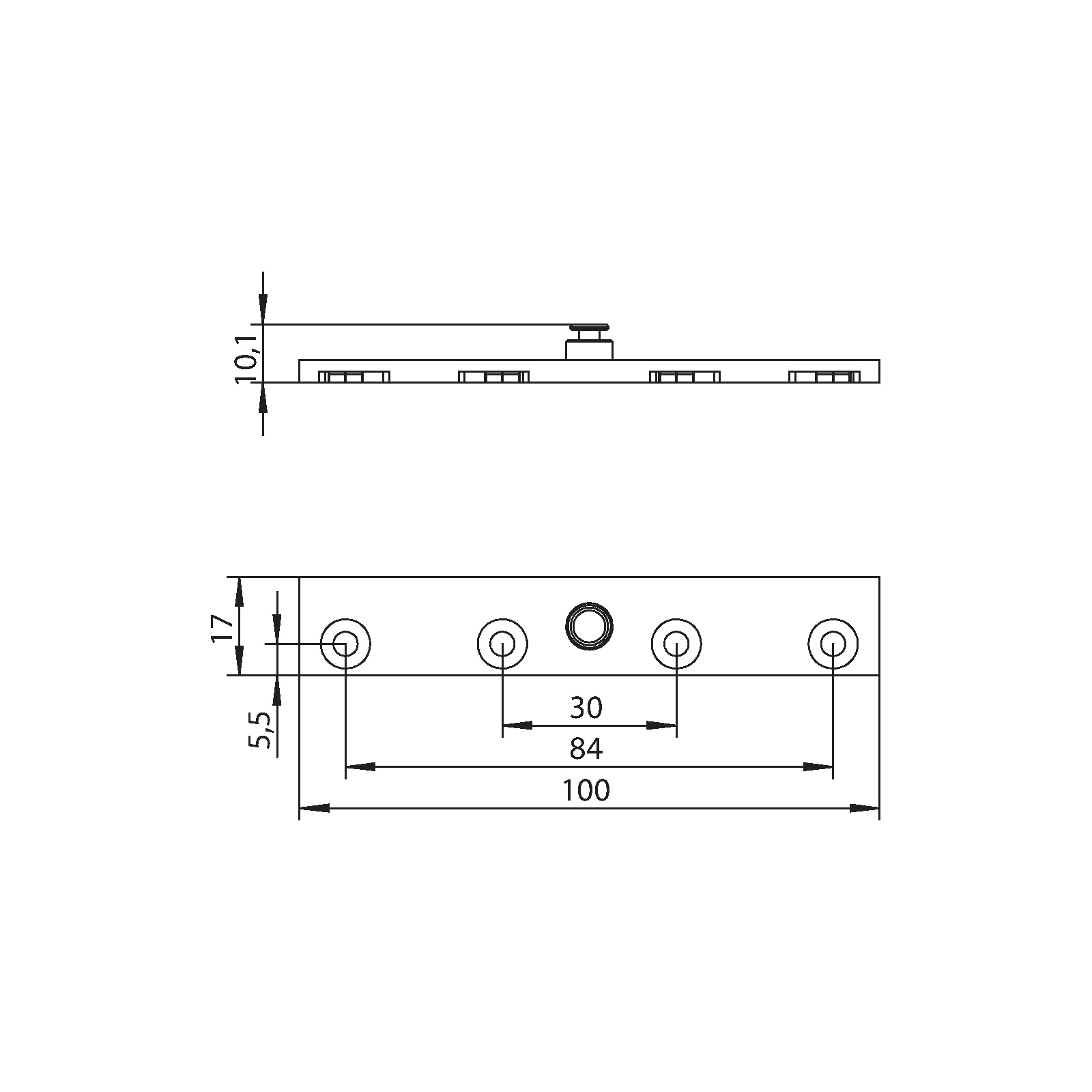 Winkhaus Rahmenplatte FB SL